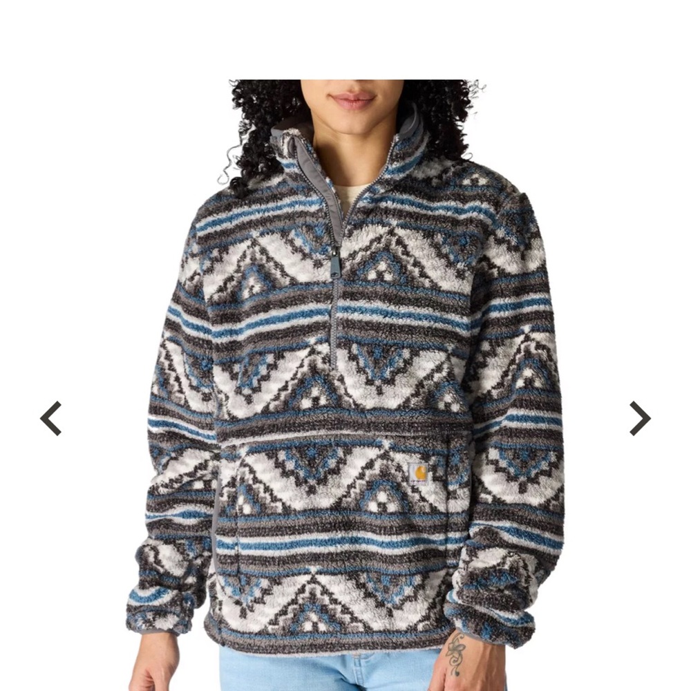 Carhartt Women's Sherpa Fleece Quarter Zip NWT size large